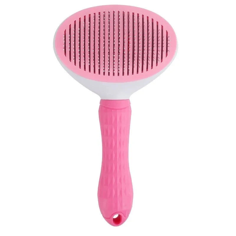 Pet Dog Cat Self Cleaning Hair Remover Grooming Brush