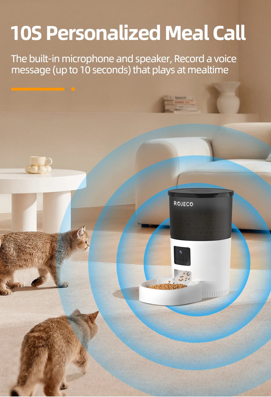 3L Automatic Pet Dog Cat Feeder Food Dispenser With Camera Video Smart Voice Recorder Remote Control