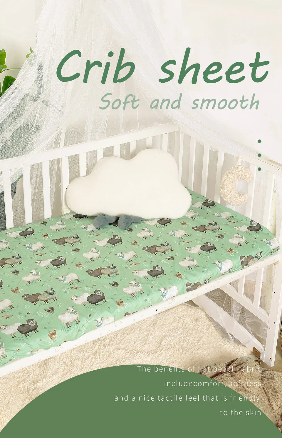 1 Pc Baby Crib Sheet