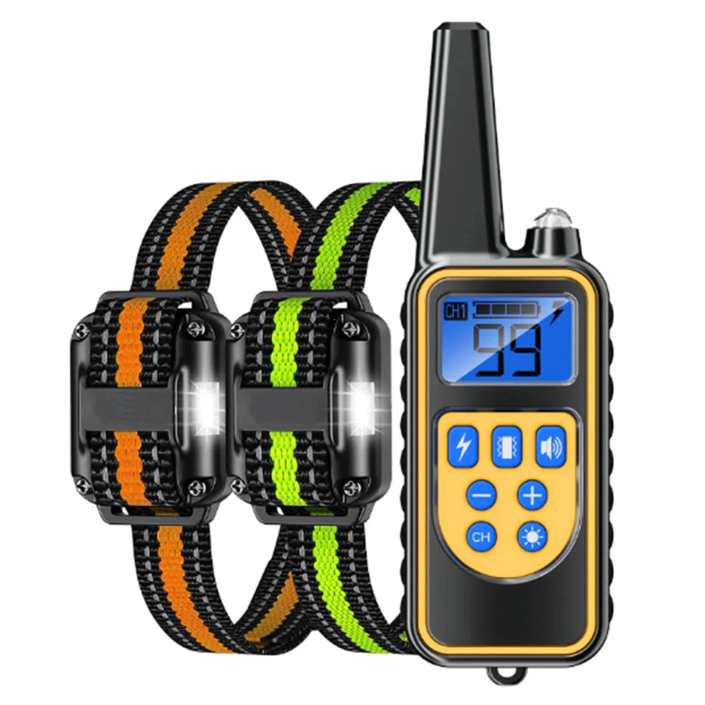 2600ft Waterproof Rechargeable Pet Dog Anti Bark Training Collar w/ Remote Control