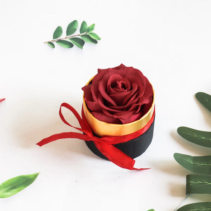 Silk Rose Eternal Flower Box for Timeless Gifts