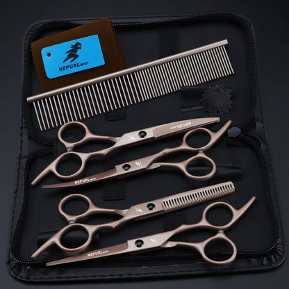 4-5pc Stainless Steel Pet Dog Cat 6" Grooming Scissors Comb Sets