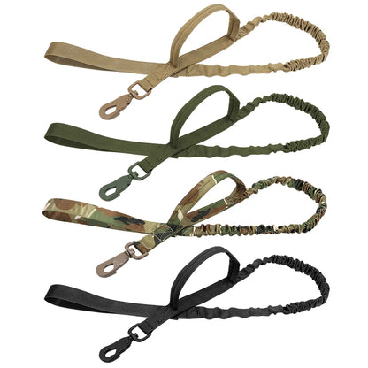 M-XL Pet Dog Tactical Collar With Lead Rope Leash Nylon Handle