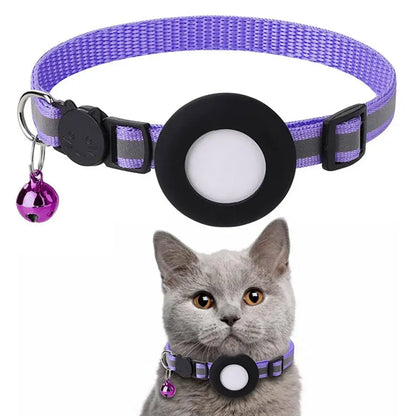 Pet Cat Collar with Protective Case for Anti Lost Locator Tracker Airtag Case