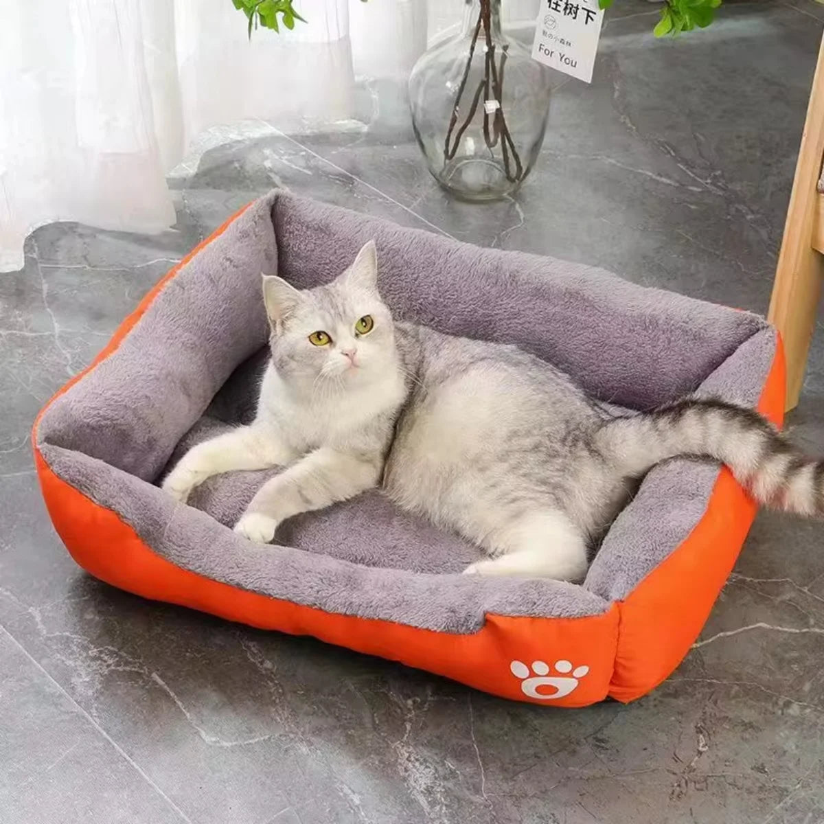 XS-L Waterproof Square Pet Dog Bed Mat Cushion