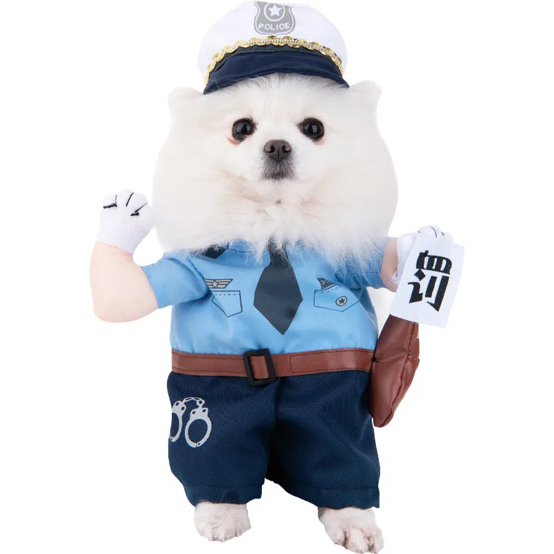 S-XL Pet Dog Cat Halloween Costume Cosplay Clothes Apparel Outfit