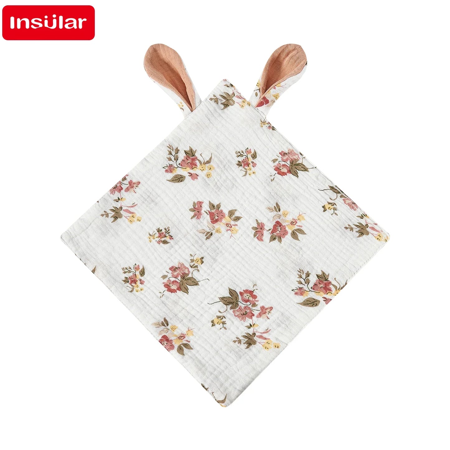 Soft Muslin Baby Saliva Towels with Cartoon Print Design