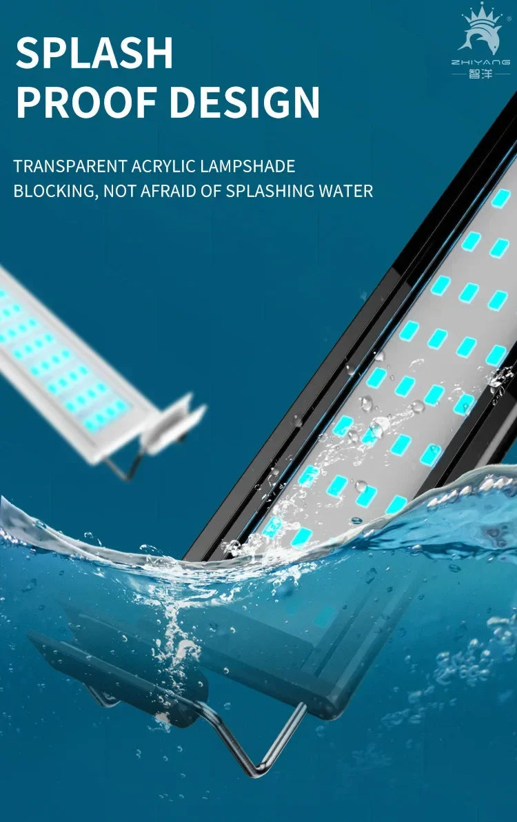 Multi Color LED Aquarium Fish Tank Light Lamp