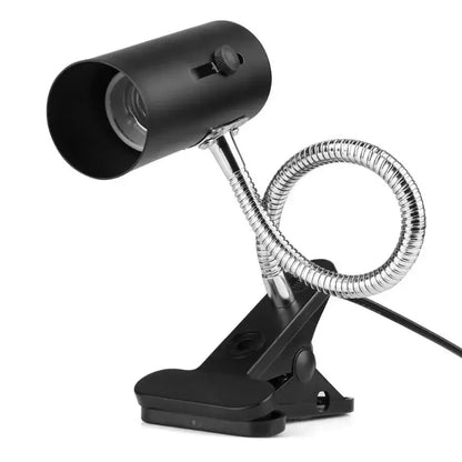 Reptile Amphibian Fish Tank Clip-on Heating Light Holder 360 Degree Rotation E27 Lamp-socket