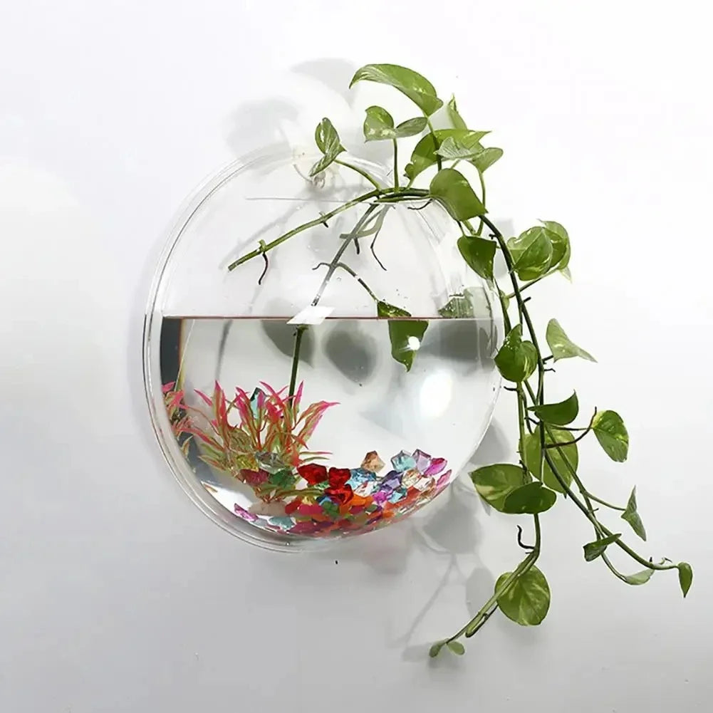 Hanging Aquarium Acrylic Fish Bowl Wall Tank