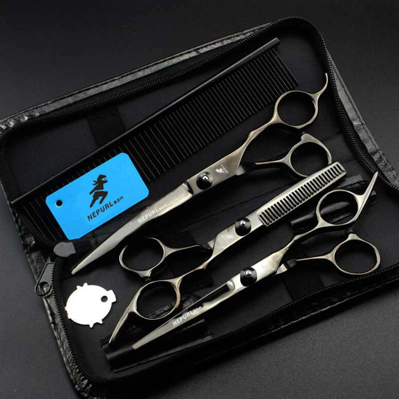 4-5pc Stainless Steel Pet Dog Cat 6" Grooming Scissors Comb Sets