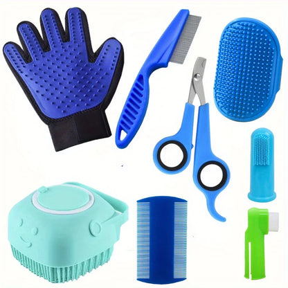 8Pcs Pet Dog Cat Grooming Set