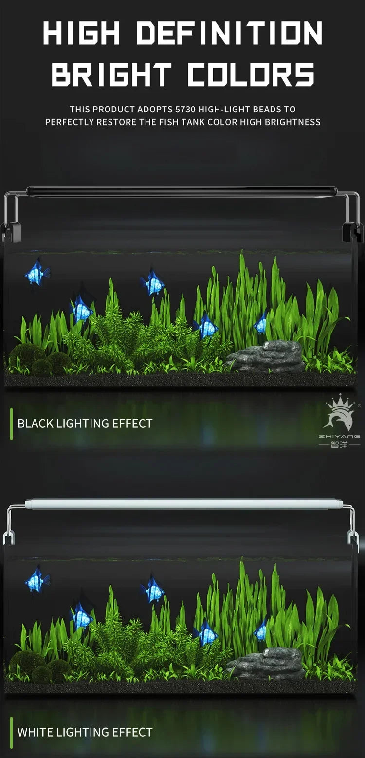 Multi Color LED Aquarium Fish Tank Light Lamp