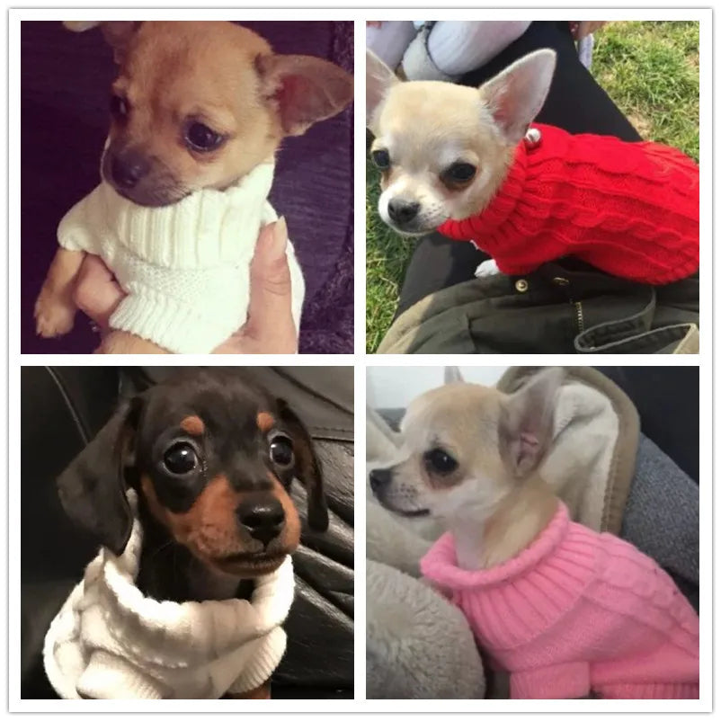 3XS-XS Pet Dog Teacup Sweater Knitted Clothes Apparel Vest