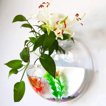 Hanging Aquarium Acrylic Fish Bowl Wall Tank