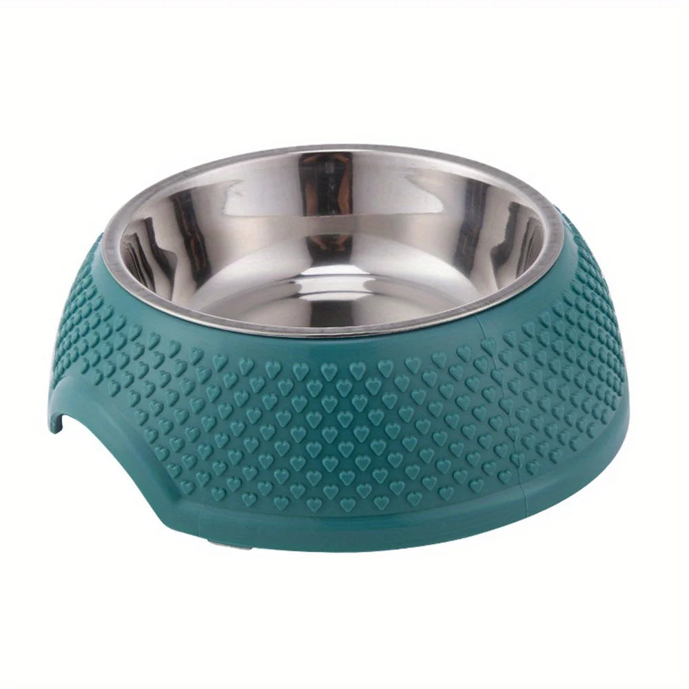 Non-slip Durable Stainless Steel Pet Dog Cat Feeding Water Bowl