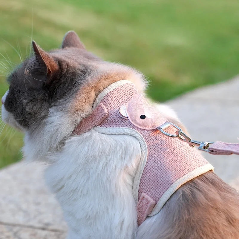 Pet Rabbit Small Animal Breathable Adjustable Leash Vest Harness