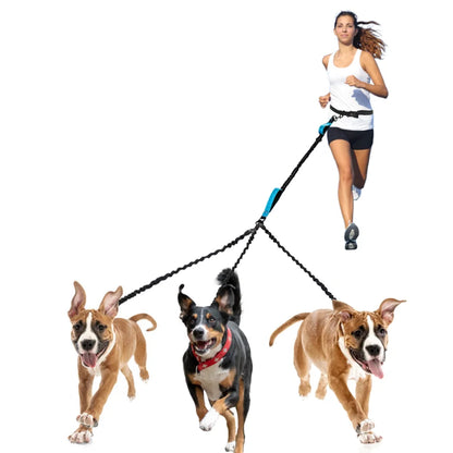 Hands-free Pet Dog Cat Adjustable Multi-Dog Leash