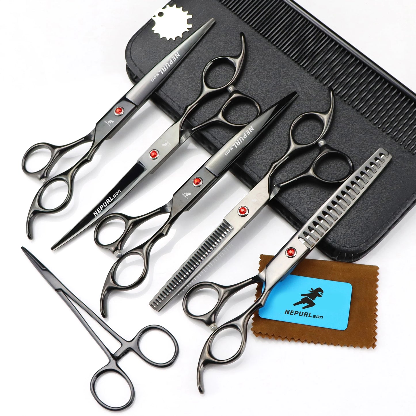 4-6pc 7/8 " Stainless Steel Pet Dog Cat Grooming Scissors Combs Sets