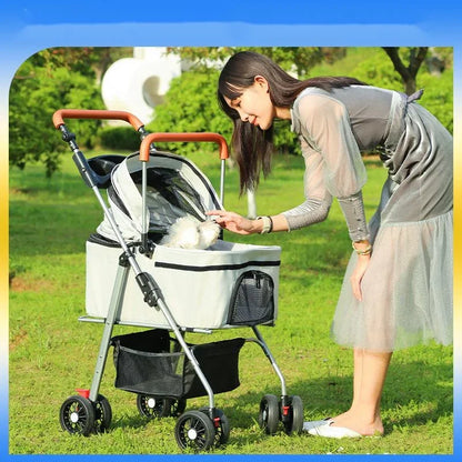 Detachable Lightweight Foldable Pet Dog Cat Stroller