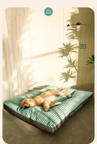 L-3XL Washable Corduroy Pet Dog Bed Sofa Cushion Mat