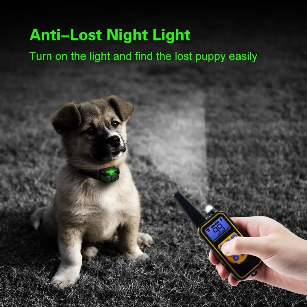 2600ft Waterproof Rechargeable Pet Dog Anti Bark Training Collar w/ Remote Control