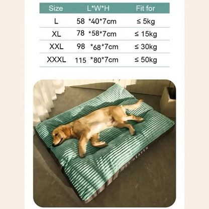 L-3XL Washable Corduroy Pet Dog Bed Sofa Cushion Mat