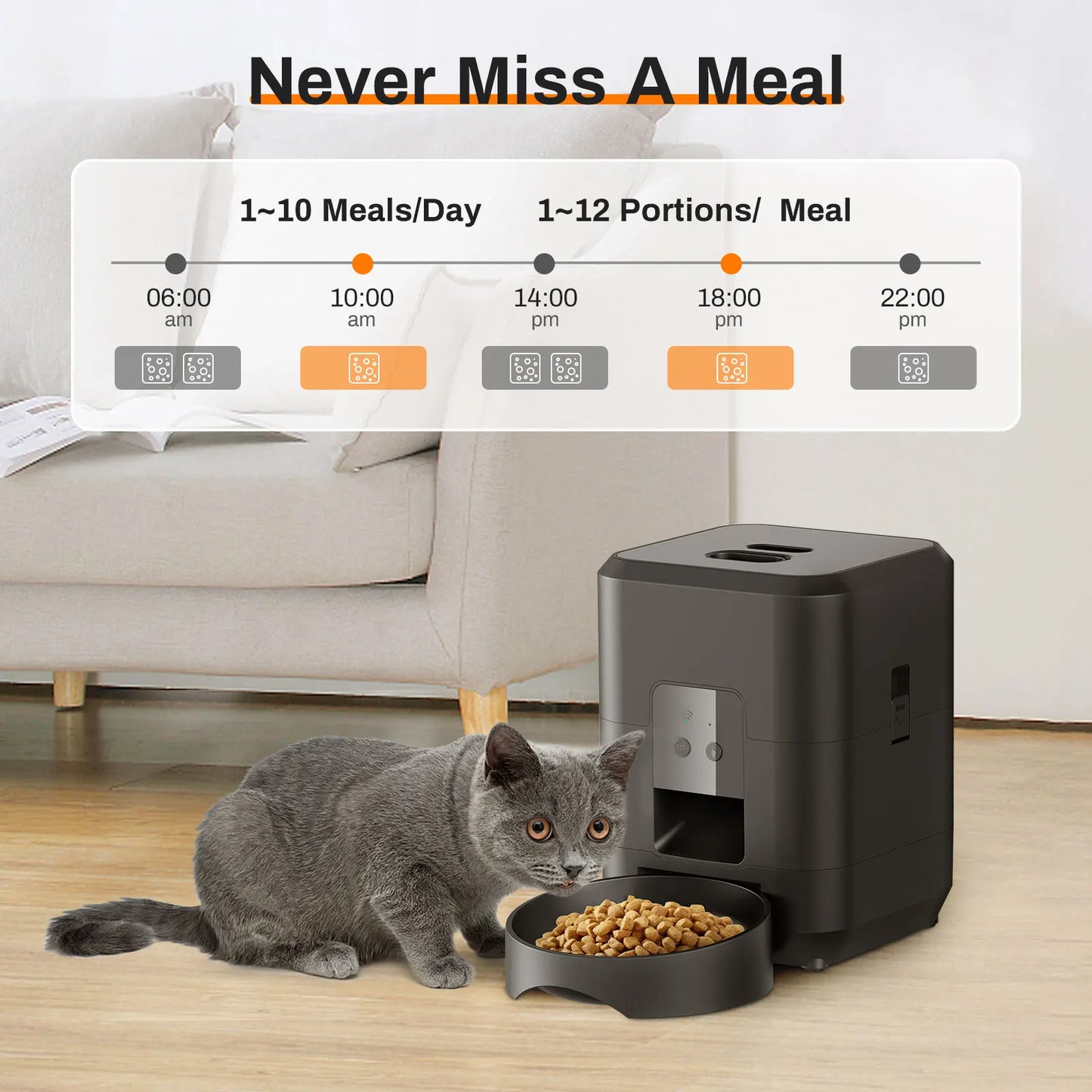 2L Pet Cat Dog Smart Automatic Feeder Food Dispenser