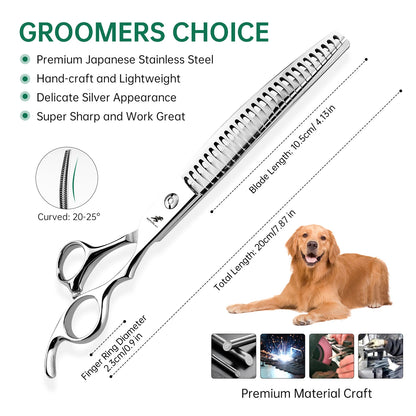 7-8" Stainless Steel Pet Dog Cat Grooming Thinning Scissors