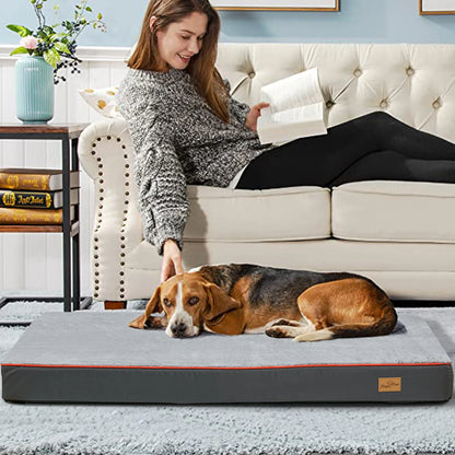 M-3XL Orthopedic Memory Foam Waterproof Pet Dog Bed Mattress with Removable Washable Cover