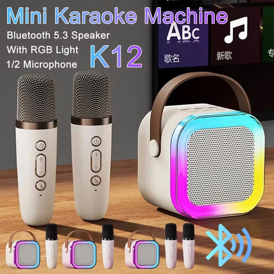 K12 Bluetooth Karaoke Machine for Fun Family Singing