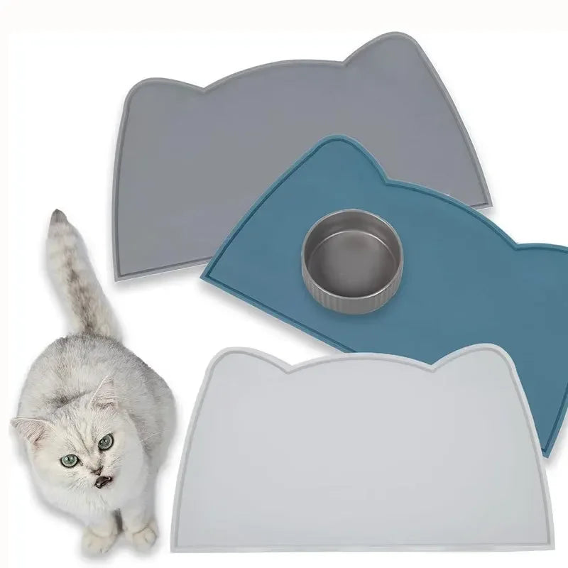 Silicone Pet Dog Cat Feeding Bowl Non Slip Mat