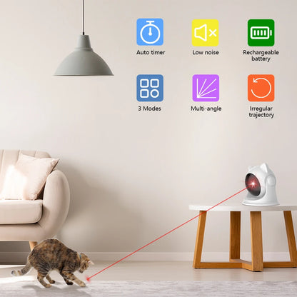 Pet Cat Rechargeable Automatic Motion Laser Toy Random Activated