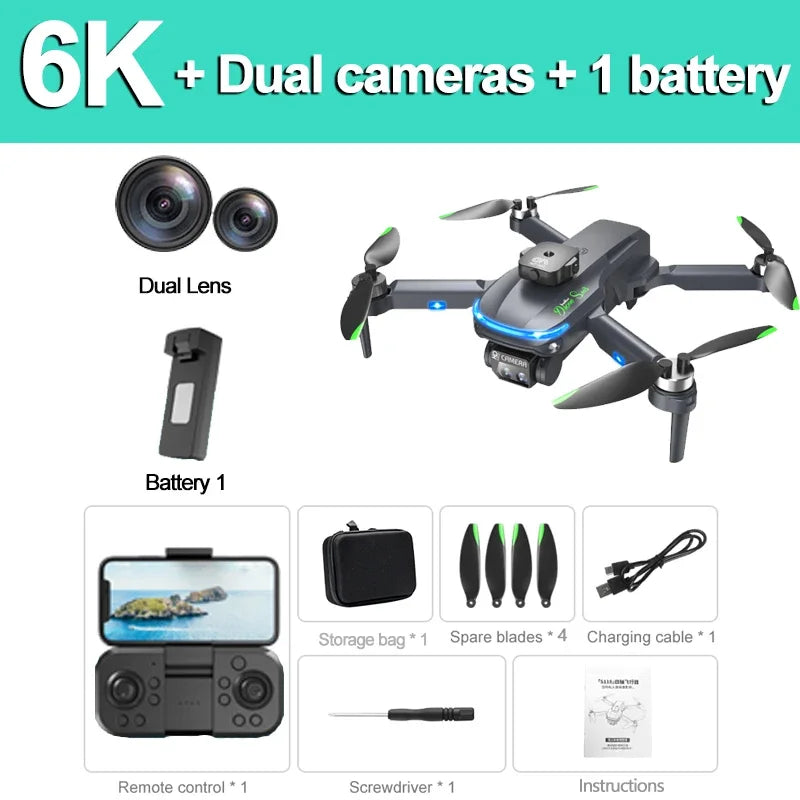 S118 RC Drone 8K Professional with 360° Obstacle Avoidance