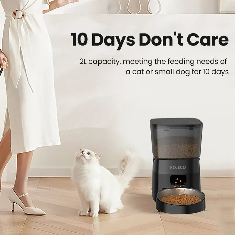 2L Pet Dog Cat Automatic Feeder Food Dispenser