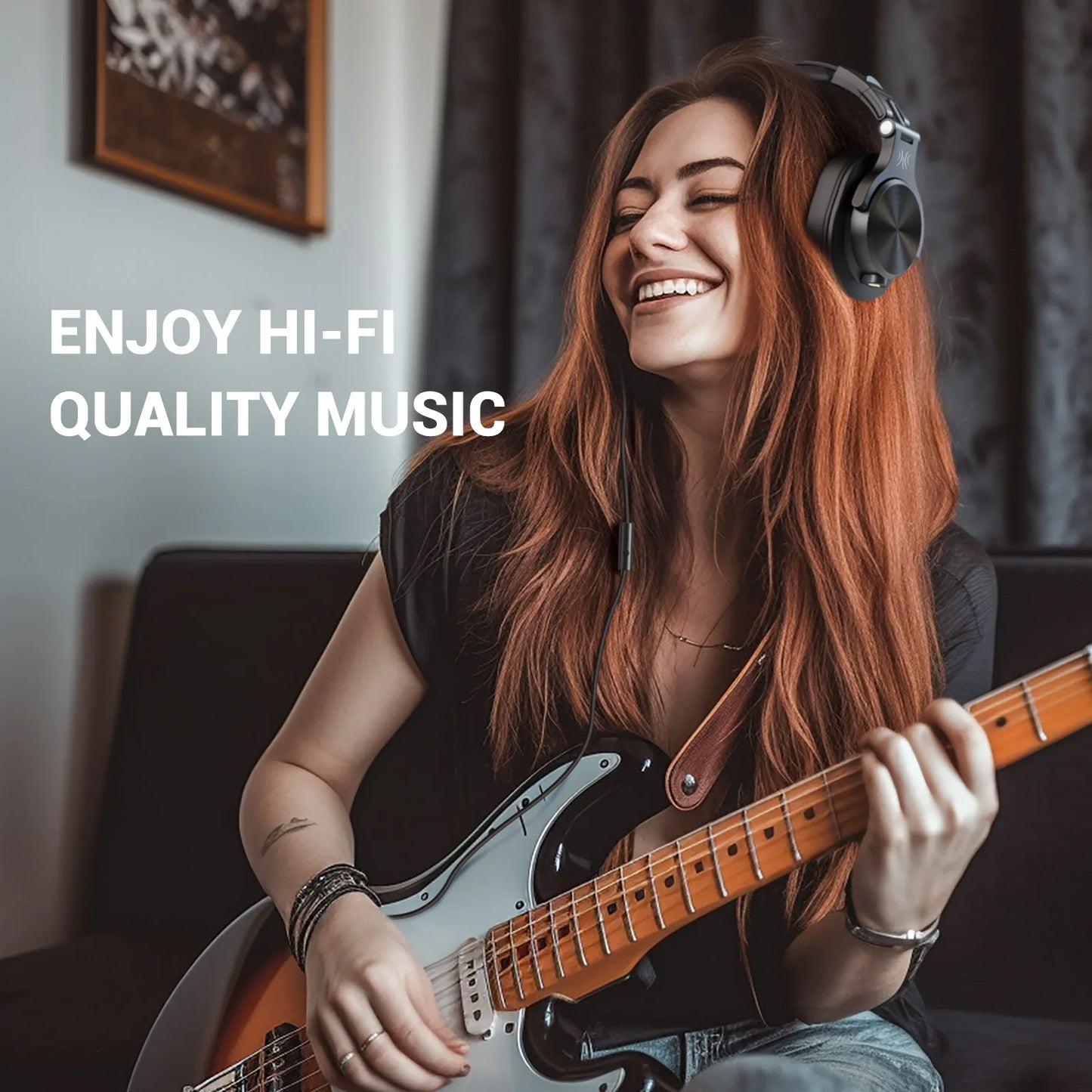 3.5mm to 3.5mm Audio Cable with Microphone for OneOdio