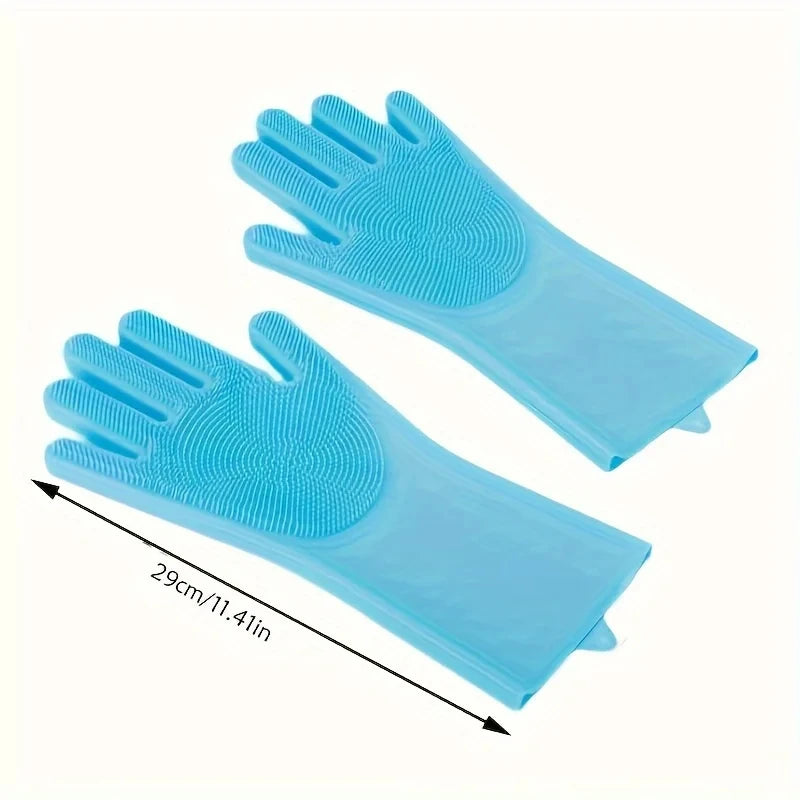 Silicon Pet Dog Cat Grooming Cleaning Bathing Shampoo Gloves Brush