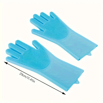 Silicon Pet Dog Cat Grooming Cleaning Bathing Shampoo Gloves Brush