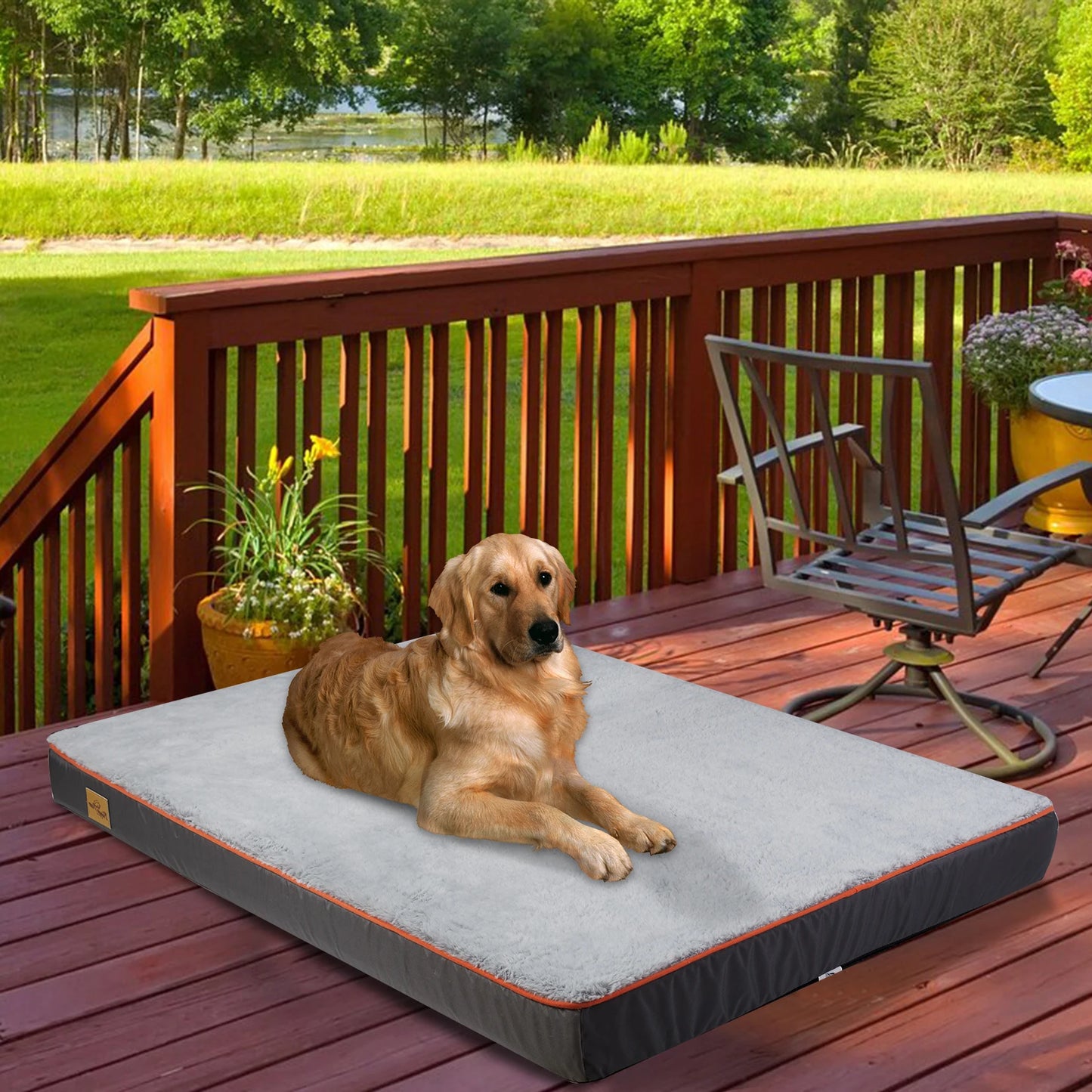 M-3XL Orthopedic Memory Foam Waterproof Pet Dog Bed Mattress with Removable Washable Cover