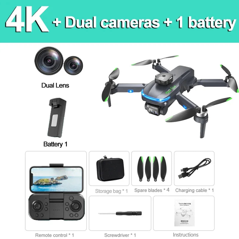 S118 RC Drone 8K Professional with 360° Obstacle Avoidance
