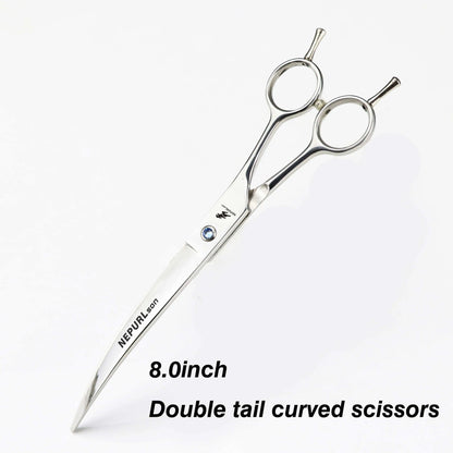 8" Stainless Steel Pet Dog Cat Grooming Scissors Combs Kits