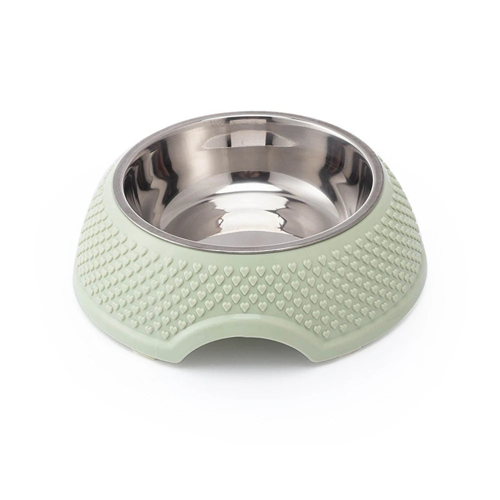 Non-slip Durable Stainless Steel Pet Dog Cat Feeding Water Bowl