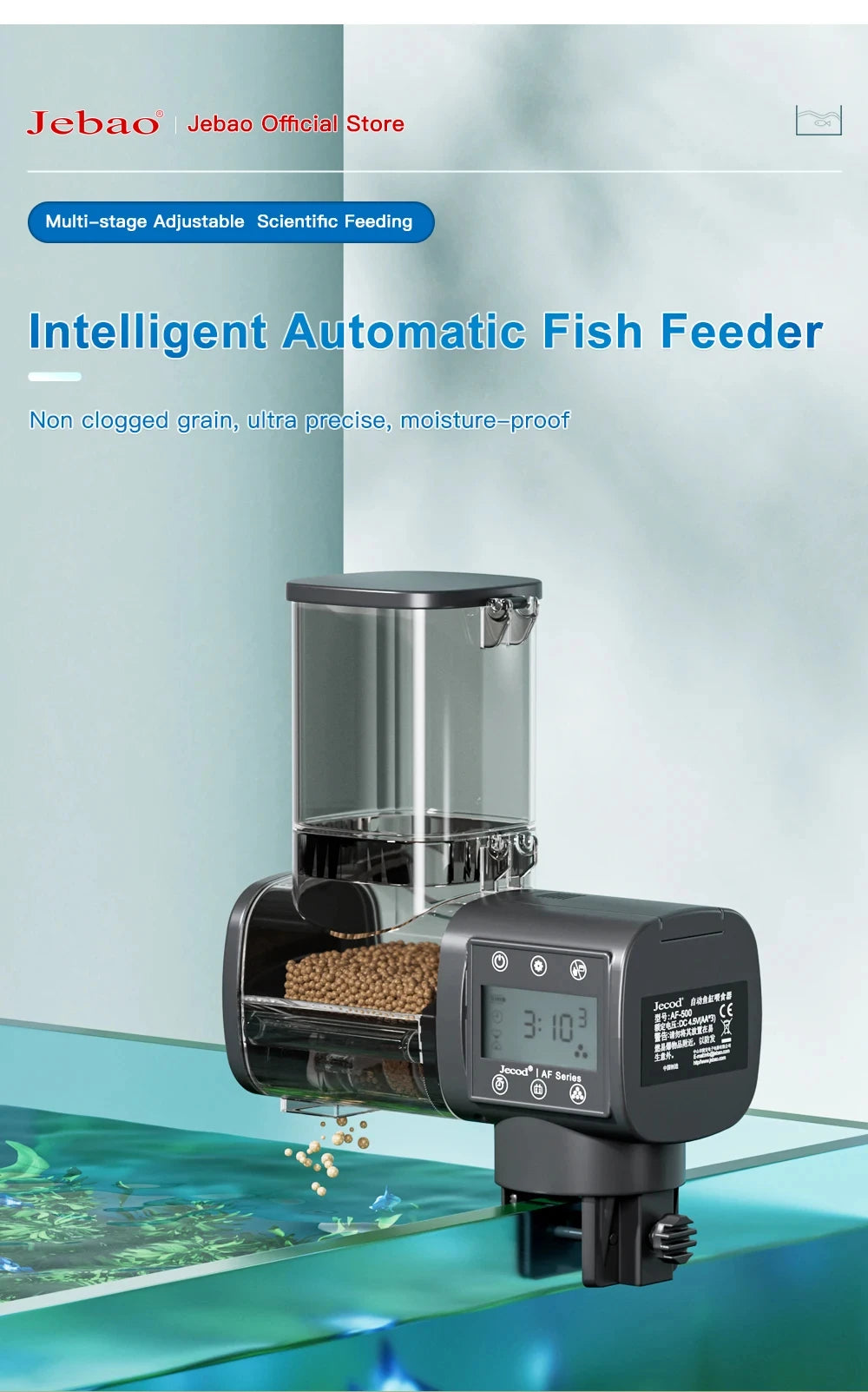 Intelligent Automatic Digital Timing Wifi Wireless Remote Control Aquarium Fish Tank Feeder