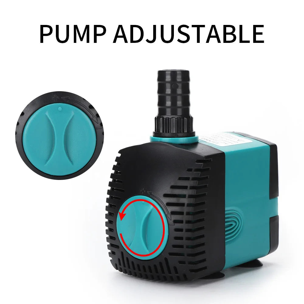 3W - 25W Submersible Ultra-Quiet Water Fountain Fish Tank Aquarium Filter Pump