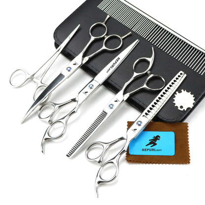 4-6pc 7/8 " Stainless Steel Pet Dog Cat Grooming Scissors Combs Sets