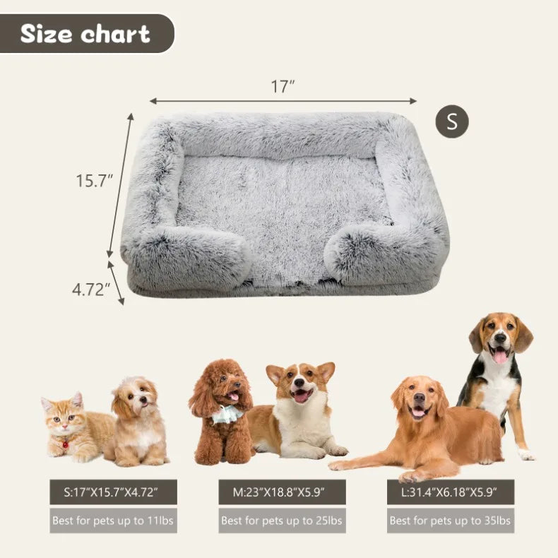 S-L Washable Orthopedic Pet Cat Dog Sofa Bed Mattress