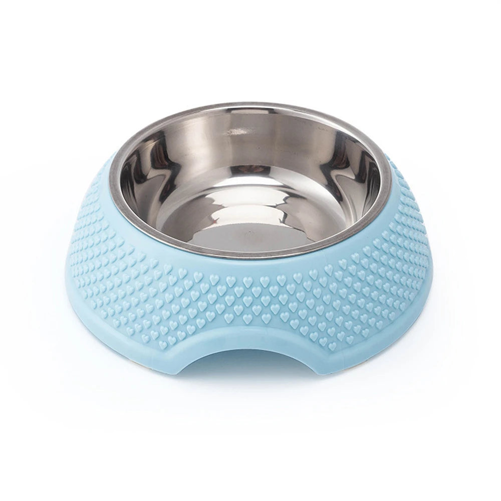 Non-slip Durable Stainless Steel Pet Dog Cat Feeding Water Bowl