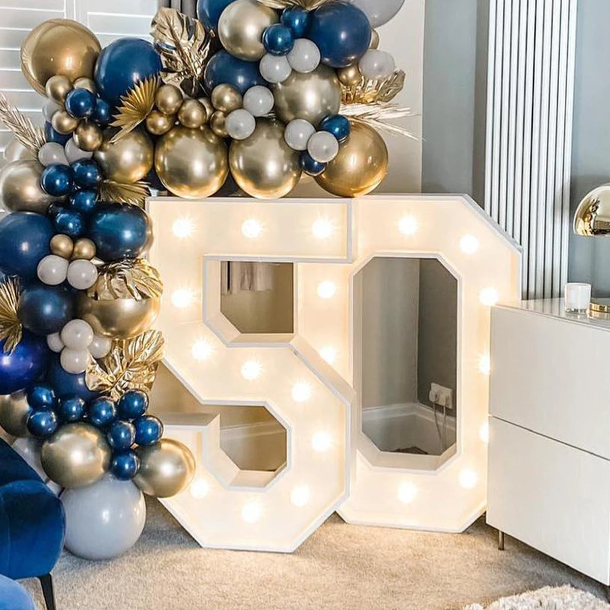 91.5cm Giant Light-Up Number Frame (0-9)