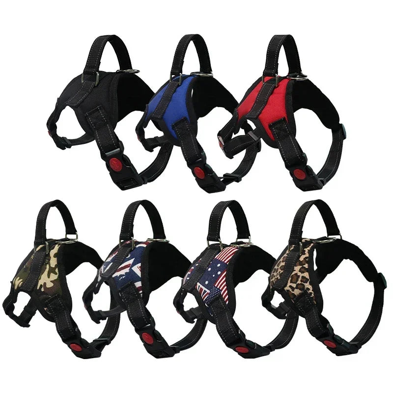 XS-XL Pet Dogs Adjustable Harness Vest +150cm Leash Lead