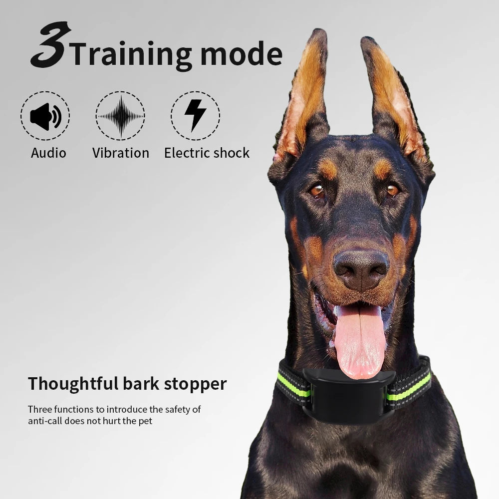 Pet Dog Anti Bark Training Collars USB Rechargeable